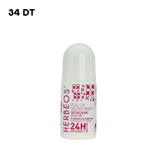 HERBÉOS™ |  Déodorant Roll-On Probiotique & Tubéreuse 50 ml