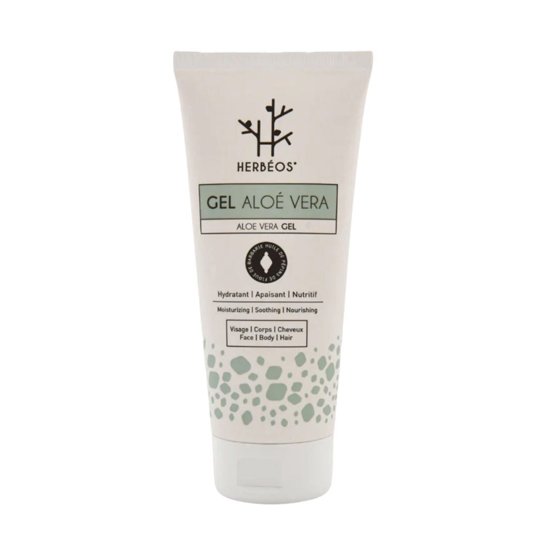 HERBÉOS™ | Gel Aloé Vera à L'huile De Pépins De Figue De Barbarie & au collagène marin 200 ml