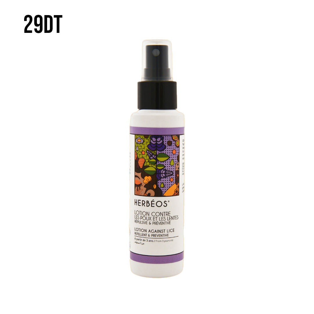 HERBÉOS™ | Lotion Répulsive et Préventive contre les Poux et les Lentes 100 ml