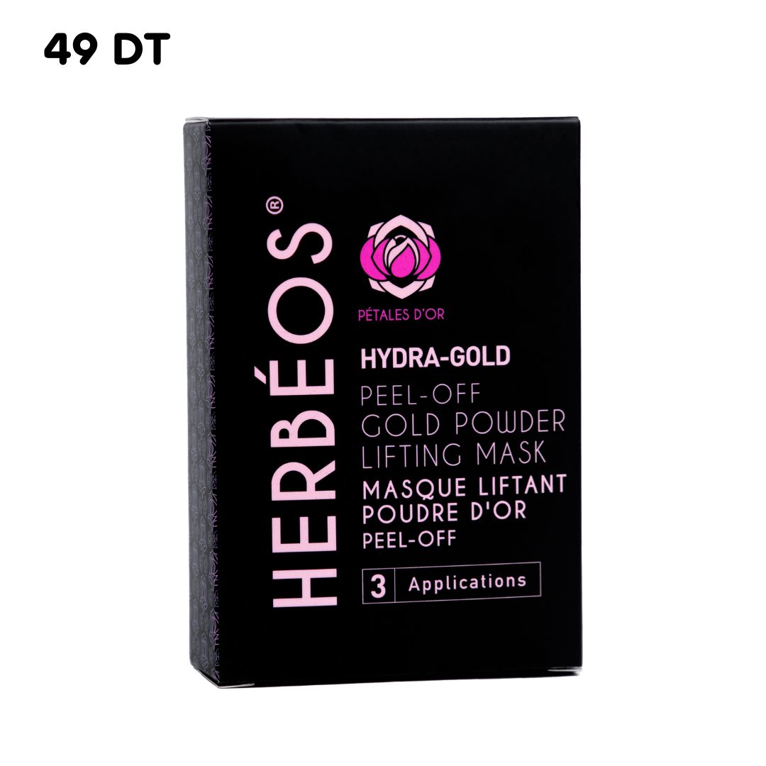 HERBÉOS™ | Hydra Gold – Masque Liftant à la Poudre d’Or Pétales d'Or
