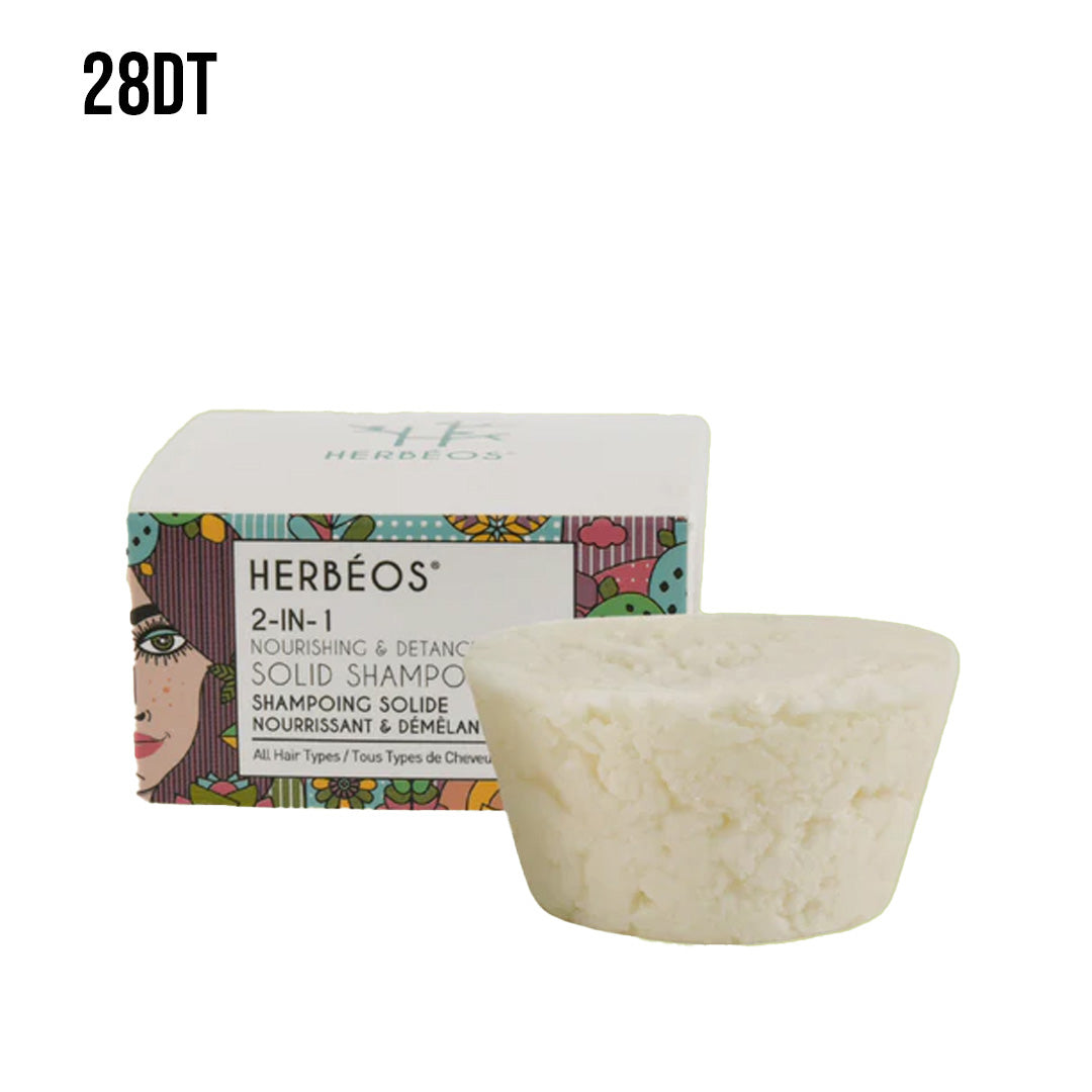HERBÉOS™ | Shampoing Solide 2-en-1 Nourrissant & Démêlant 65 gr
