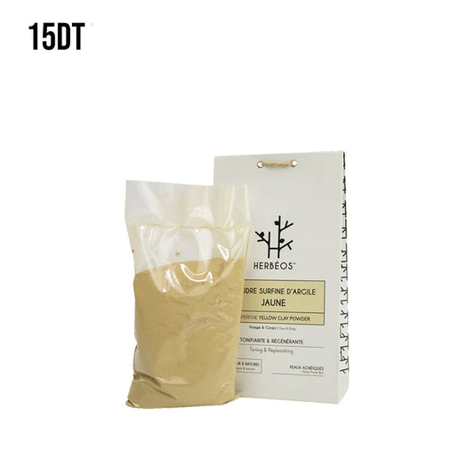 HERBÉOS™ | Argile Jaune Surfine Pour Peaux Acnéiques 200 gr