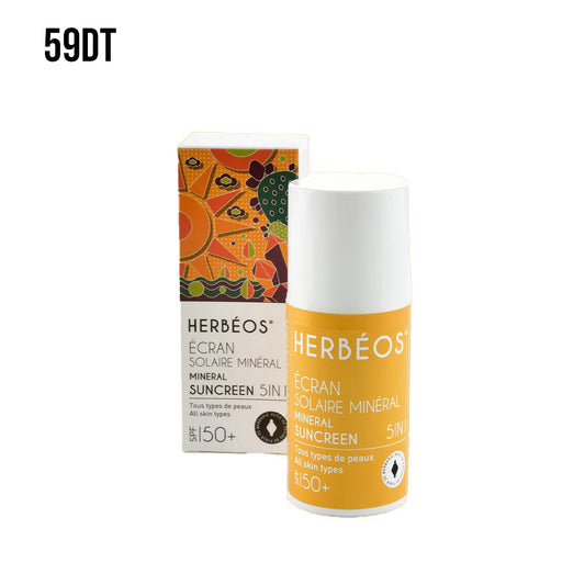 HERBÉOS™ | Écran Solaire Minéral 5 en 1 SPF 50+ 40 ml