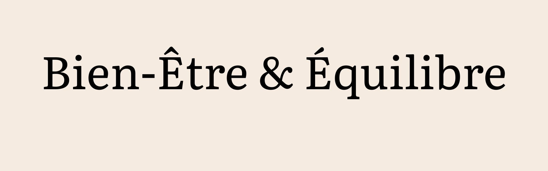 Bien-Être & Équilibre