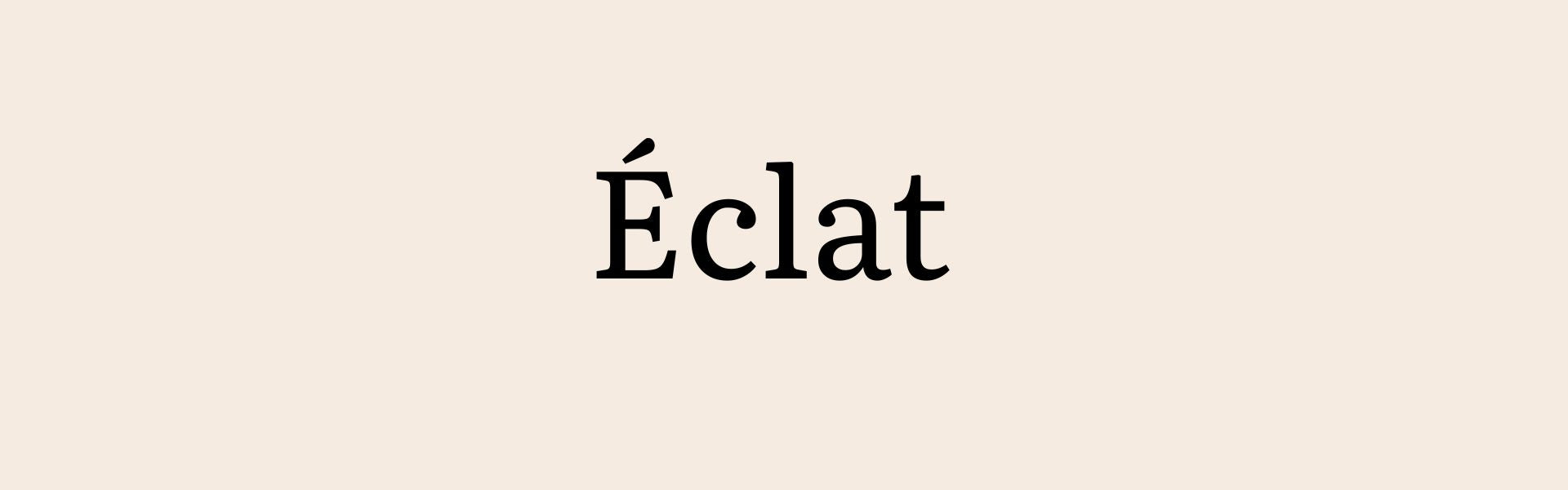 Éclat