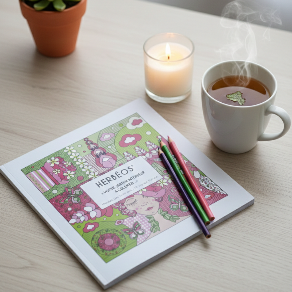 HERBÉOS™ | Livre de coloriage Art-thérapie