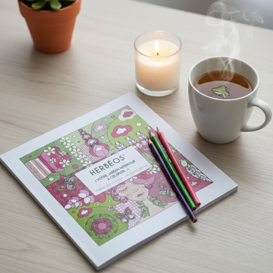 HERBÉOS™ | Livre de coloriage Art-thérapie