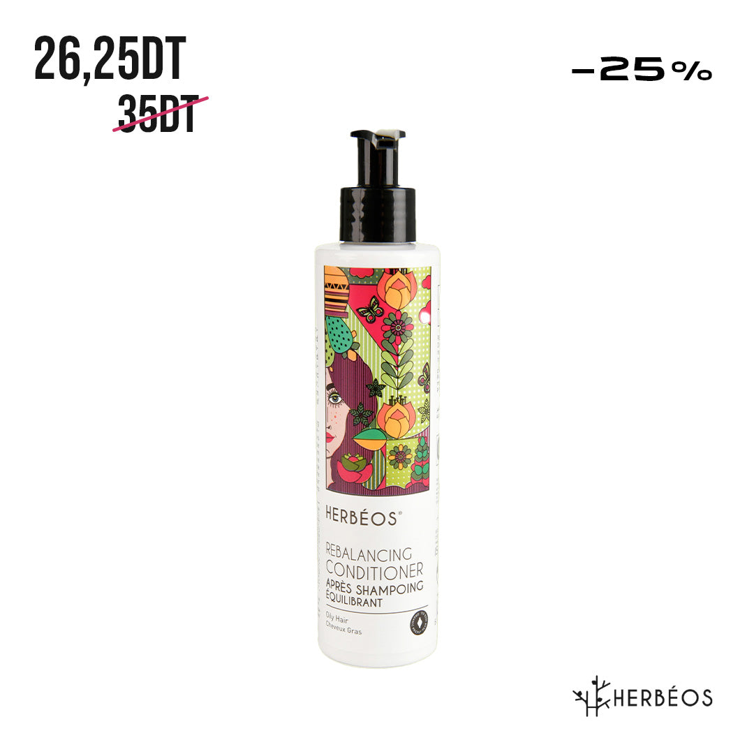 HERBÉOS™ |  Après-Shampoing Équilibrant Cheveux Gras 200 ml