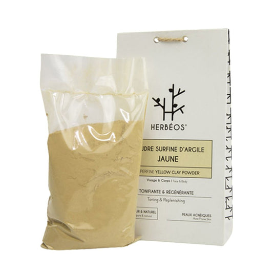 HERBÉOS™ | Argile Jaune Surfine Pour Peaux Acnéiques 200 gr