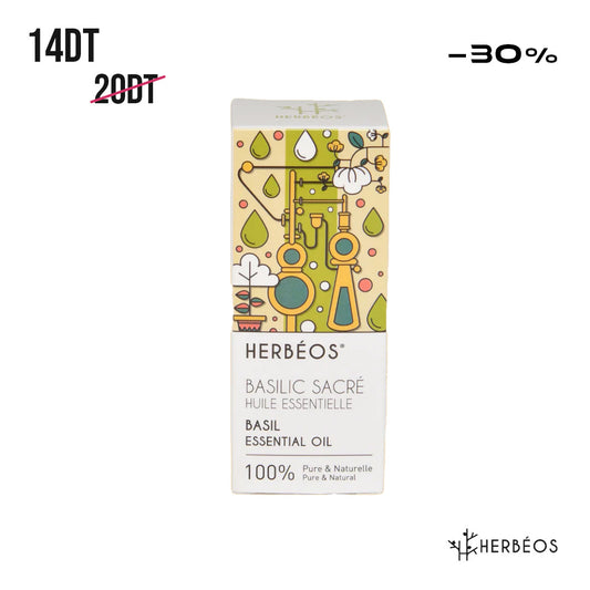 HERBÉOS™ | Huile Essentielle De Basilic Sacré 5 ml