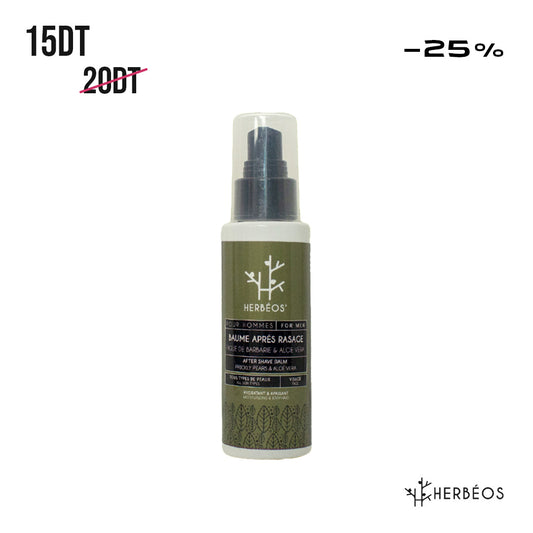 HERBÉOS™ | Baume Après Rasage Beurre De Karité & Aloé Vera 100 ml