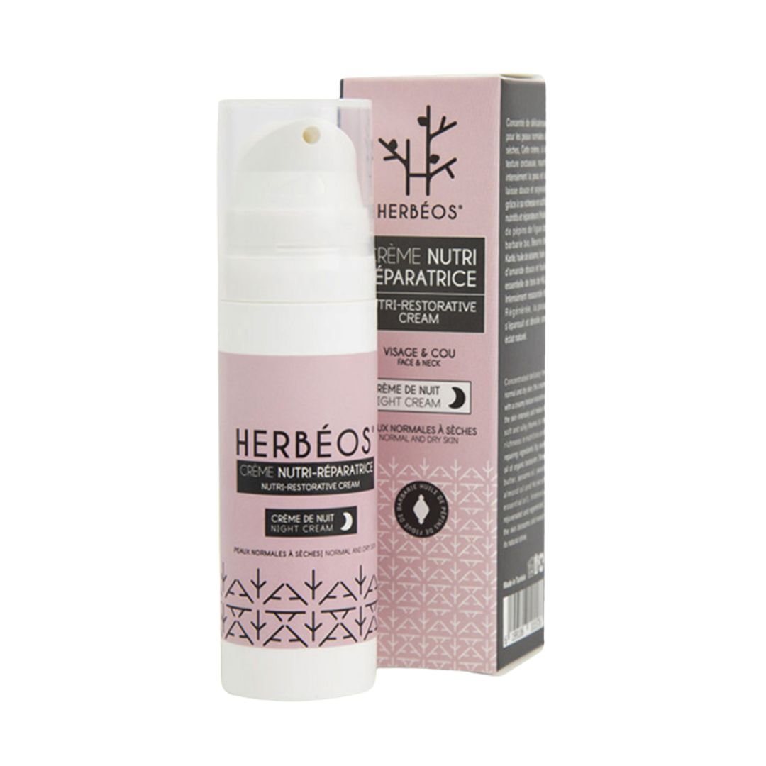 HERBÉOS™ | Crème Nutri Réparatrice Nuit Peaux Normales à Sèches 30 ml