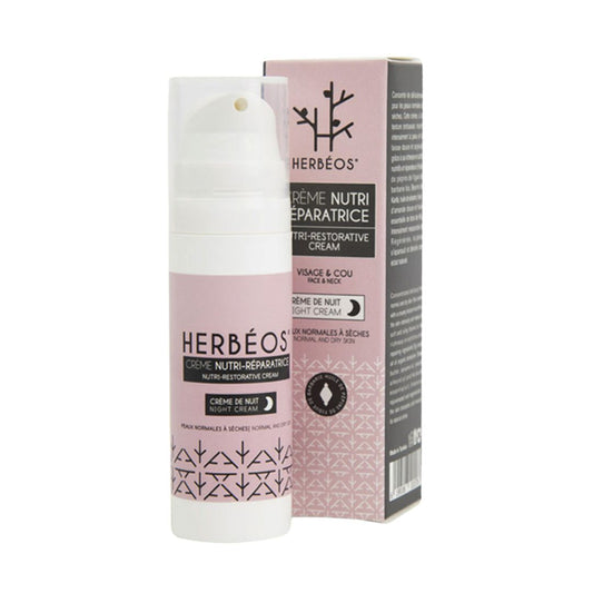 HERBÉOS™ | Crème Nutri Réparatrice Nuit Peaux Normales à Sèches 30 ml