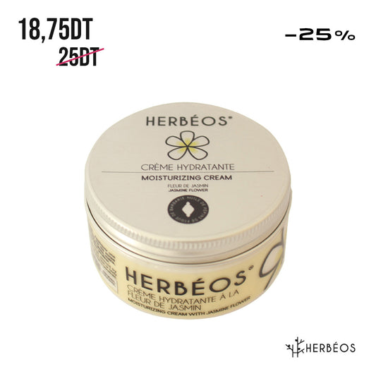 HERBÉOS™ | Crème Hydratante Corps & Mains & Pieds À La Fleur De Jasmin 100 ml