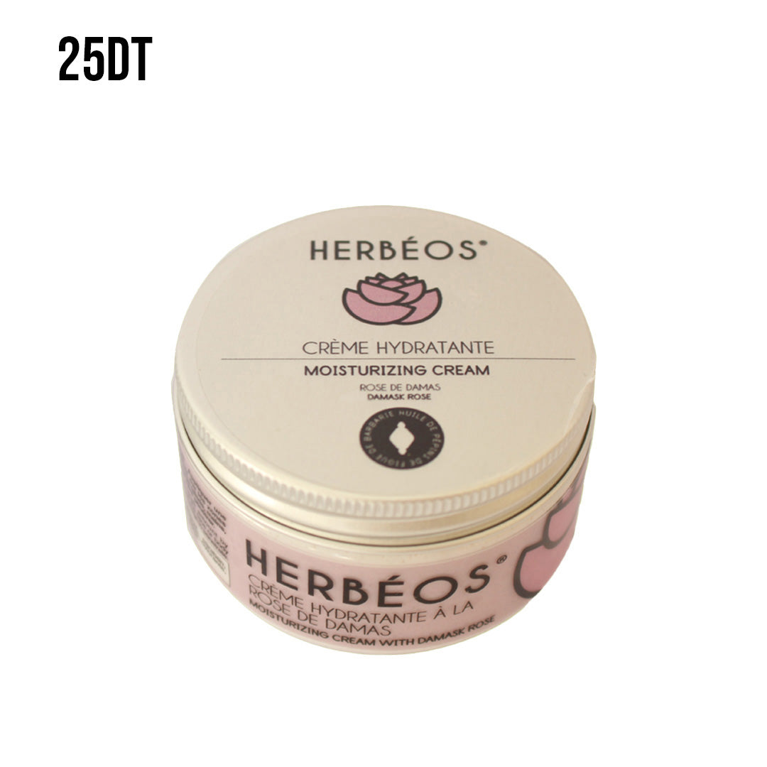 HERBÉOS™ | Crème Hydratante Corps & Mains & Pieds À La Rose De Damas 100 ml