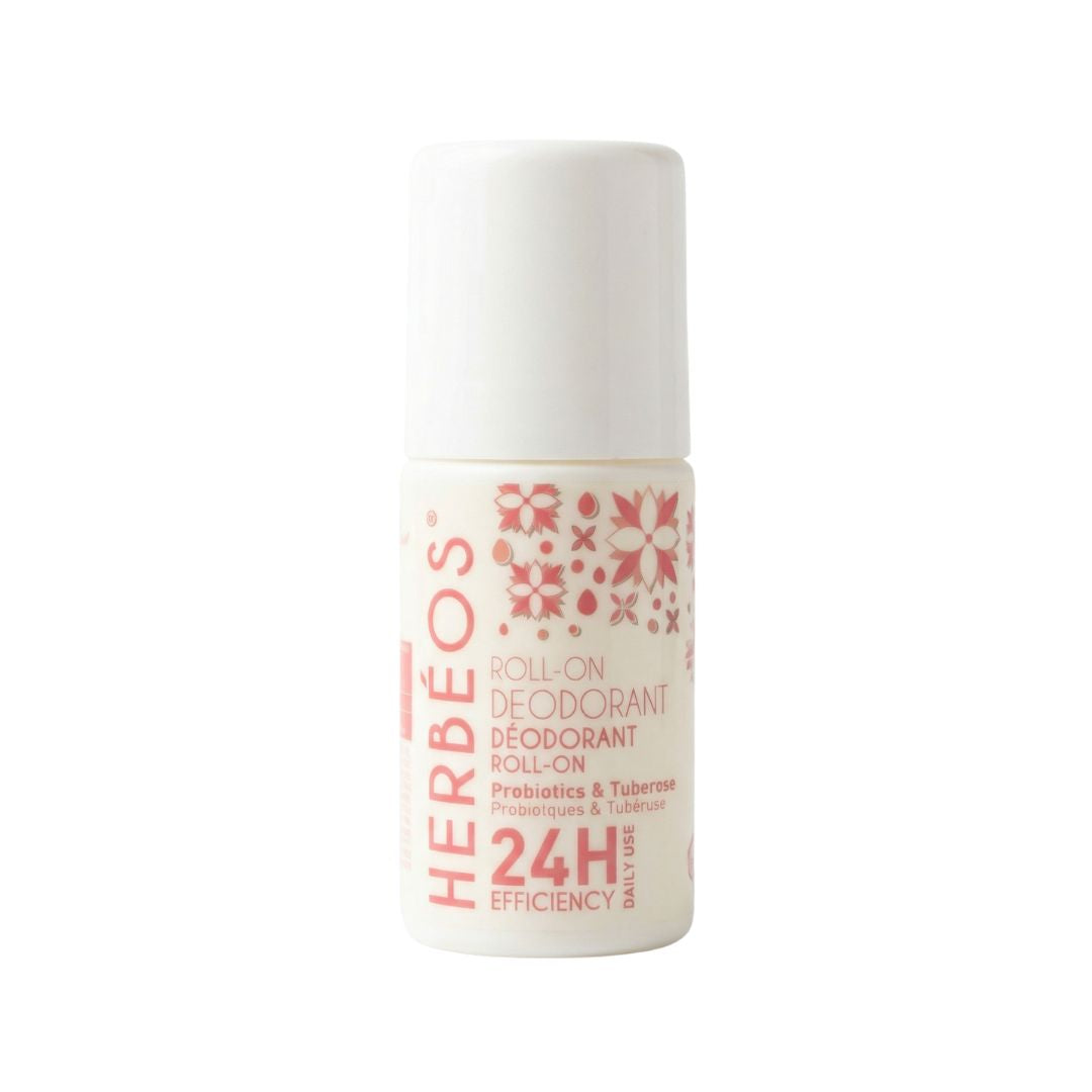 HERBÉOS™ | Déodorant Roll-On Probiotique & Tubéreuse 50 ml