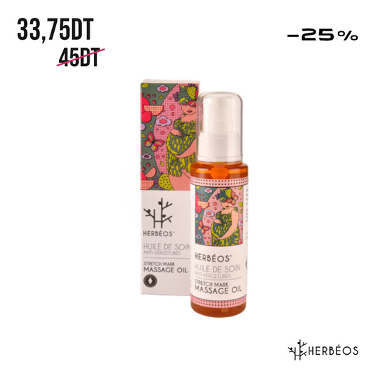 HERBÉOS™ | Huile De Soin Anti-Vergetures 100 ml [Femmes Enceintes & Allaitantes]