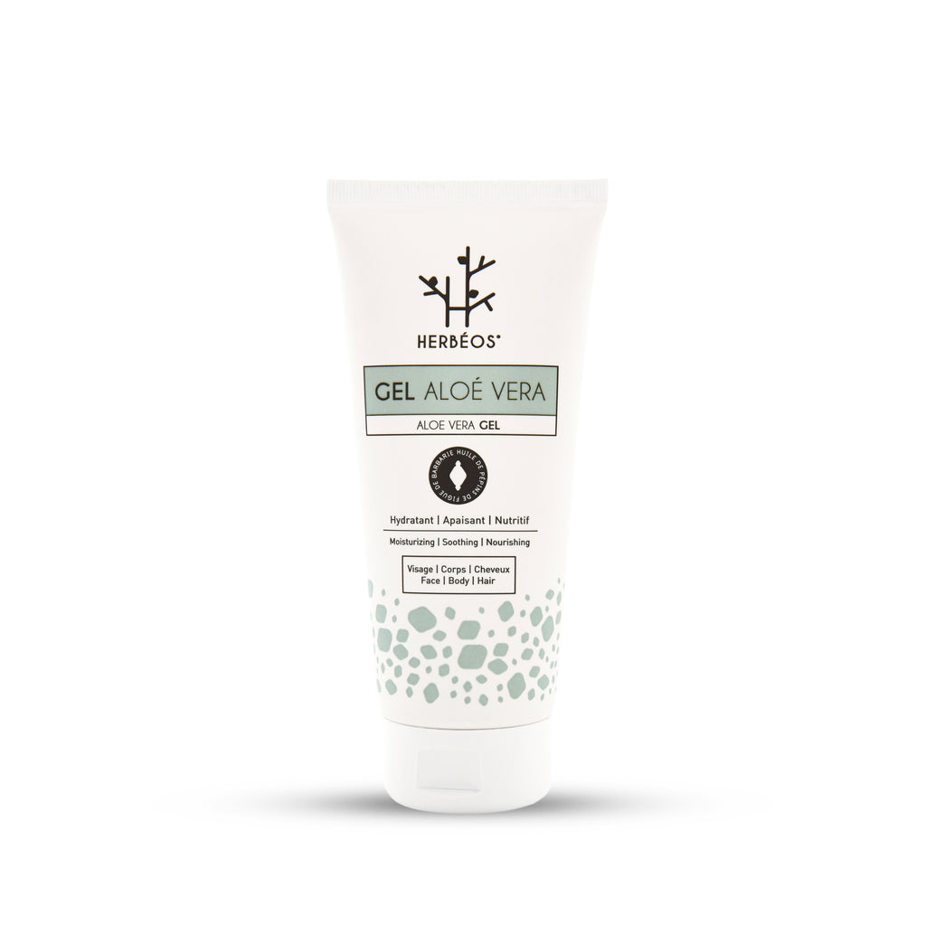 HERBÉOS™ | Gel Aloé Vera à L'huile De Pépins De Figue De Barbarie & au collagène marin 200 ml