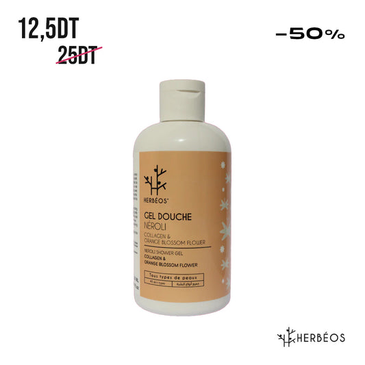 HERBÉOS™ | Gel Douche Néroli Collagène & Orange Blossom Flower  250 ml