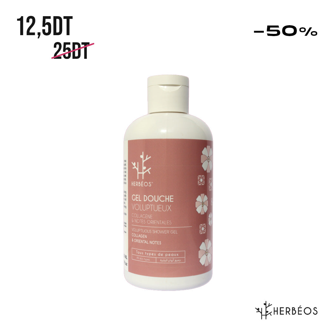 HERBÉOS™ | Gel Douche Voluptueux Collagène & Vanille 250 ml