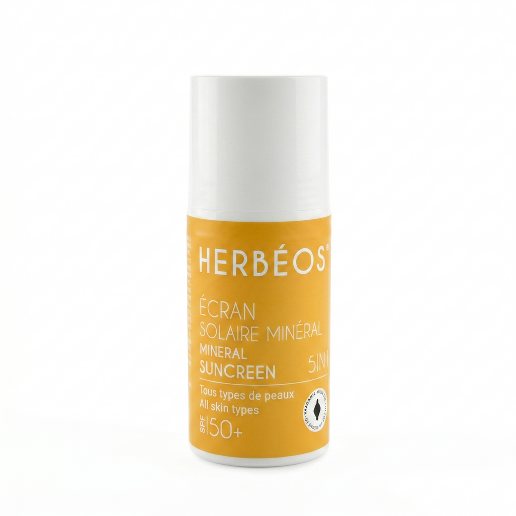 HERBÉOS™ | Écran Solaire Minéral 5 en 1 SPF 50+ 40 ml