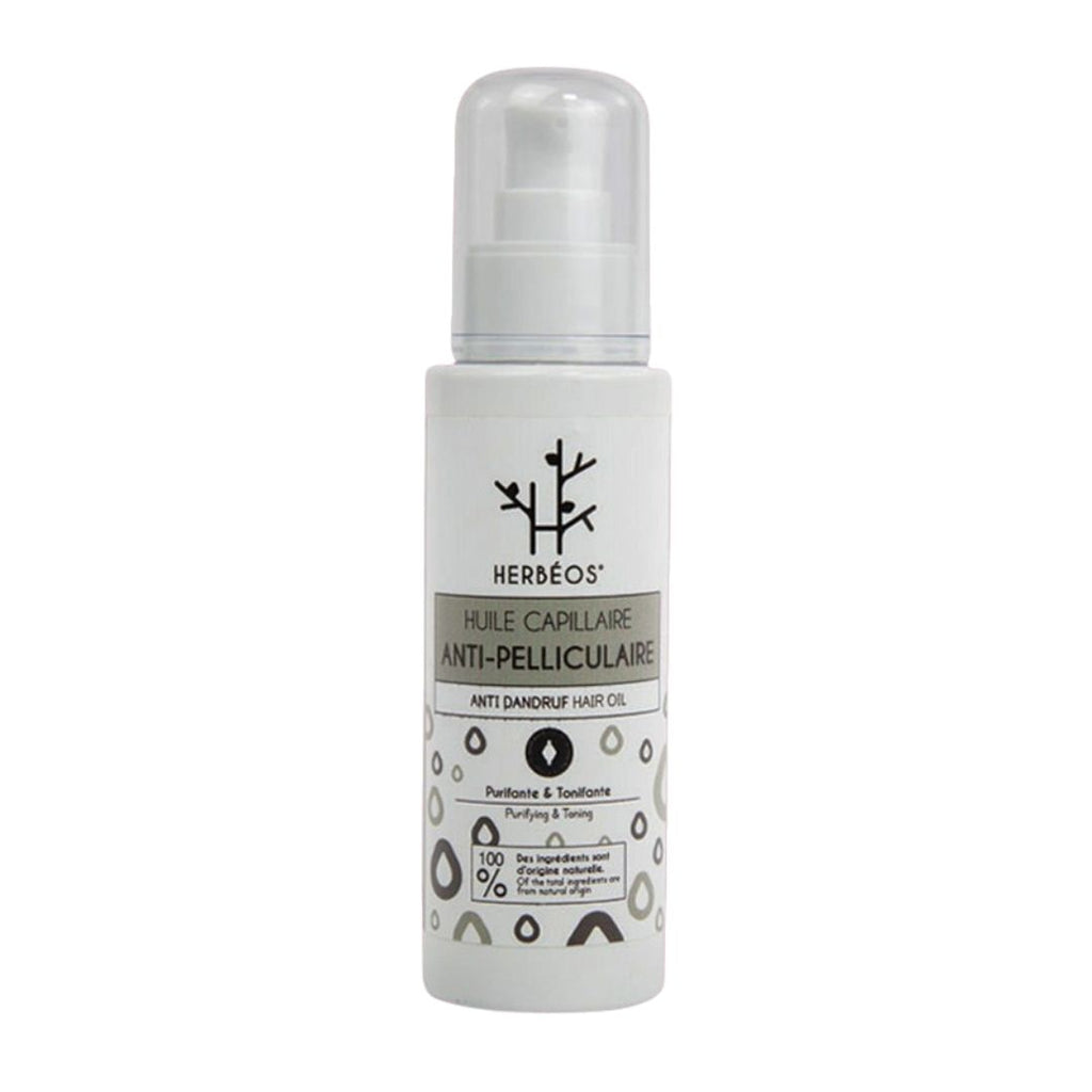 Flacon pompe d'Huile Capillaire Anti-Pelliculaire Herbéos 100 ml