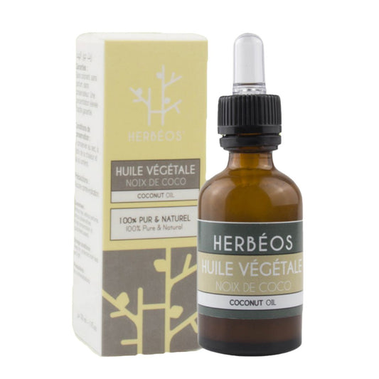 HERBÉOS™ | Huile De Noix De Coco 30 ml (Flacon à pipette)