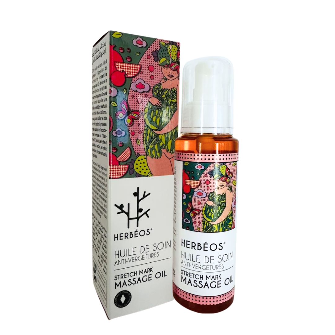 HERBÉOS™ | Huile De Soin Anti-Vergetures 100 ml [Femmes Enceintes & Allaitantes]