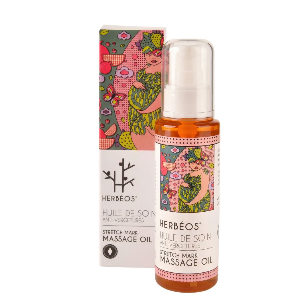 HERBÉOS™ | Huile De Soin Anti-Vergetures 100 ml [Femmes Enceintes & Allaitantes]