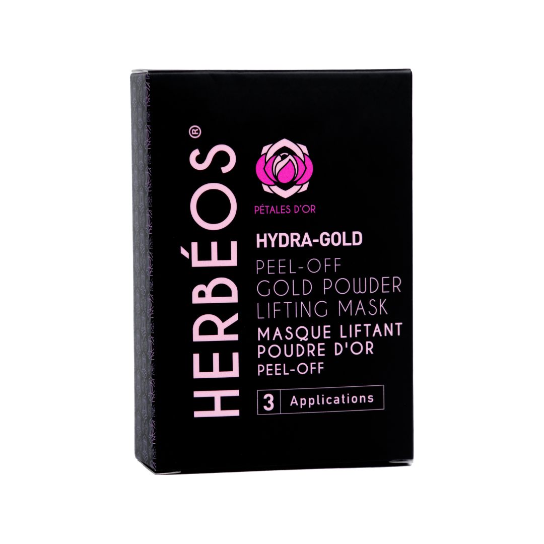HERBÉOS™ | Hydra Gold – Masque Liftant à la Poudre d’Or Pétales d'Or