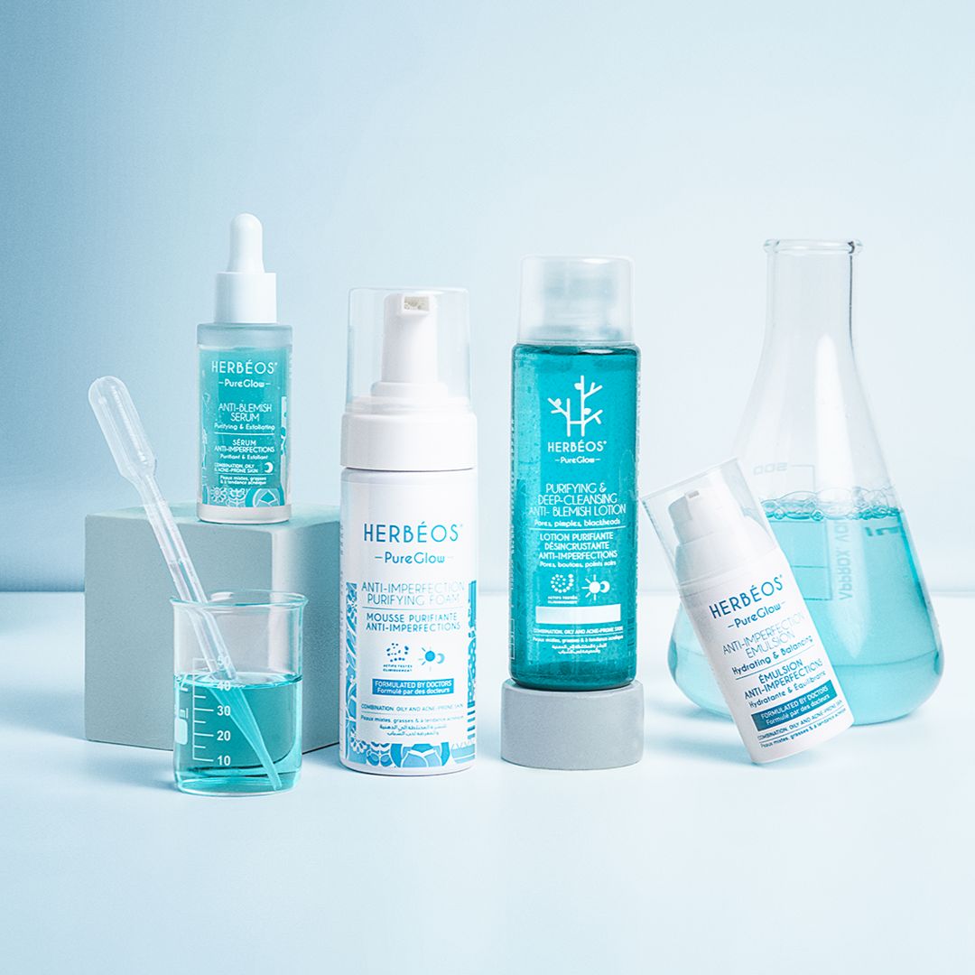 HERBÉOS™ |  Lotion purifiante désincrustante anti-imperfections 170 ml Pure Glow