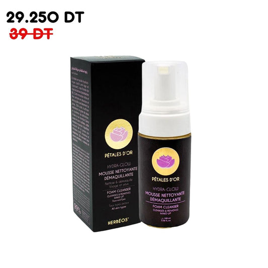 HERBÉOS™ | Hydra Glow - Mousse nettoyante Démaquillante 100 ml
