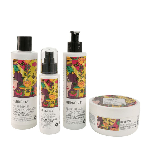 Routine de soin Nutri-Réparatrice pour cheveux secs, abimés & cassants
