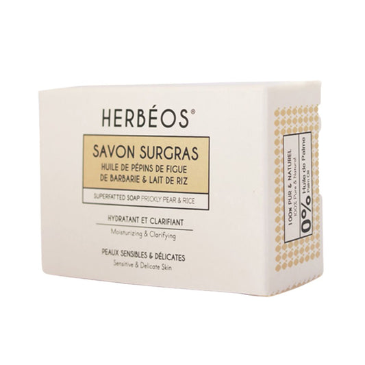 HERBÉOS™ | Savon Surgras Nettoyant Hydratant Peaux Sensibles 100 gr