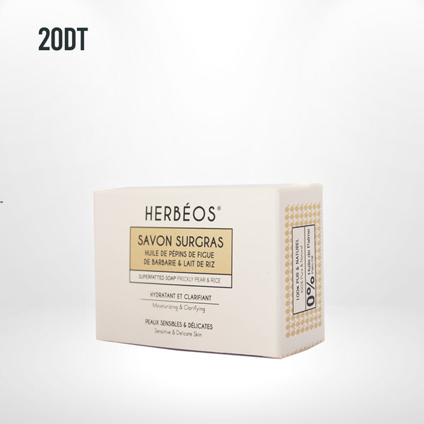 HERBÉOS™ | Savon Surgras Nettoyant Hydratant Peaux Sensibles 100 gr
