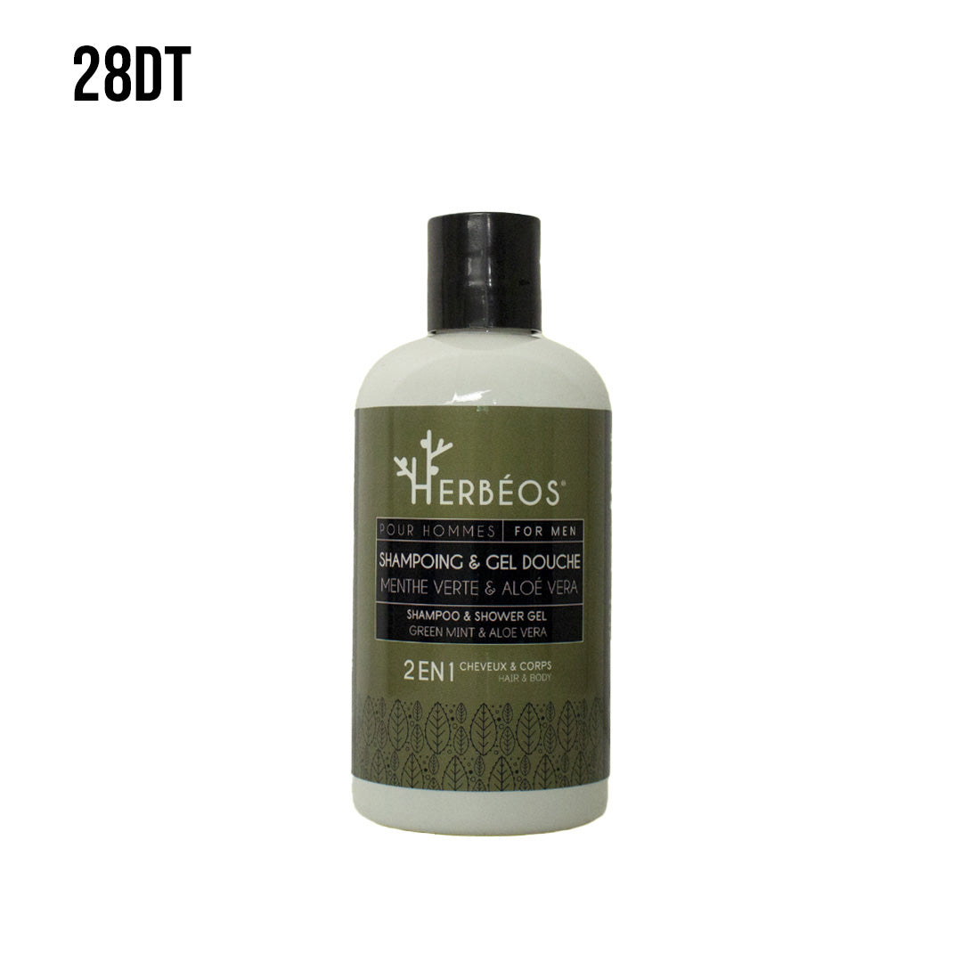 HERBÉOS™ | Shampoing & Gel Douche  Homme (2 en 1) 250 ml