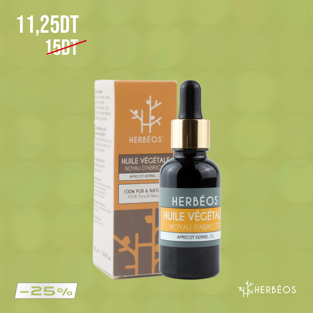 HERBÉOS™ | Huile De Noyaux d'Abricot 30 ml