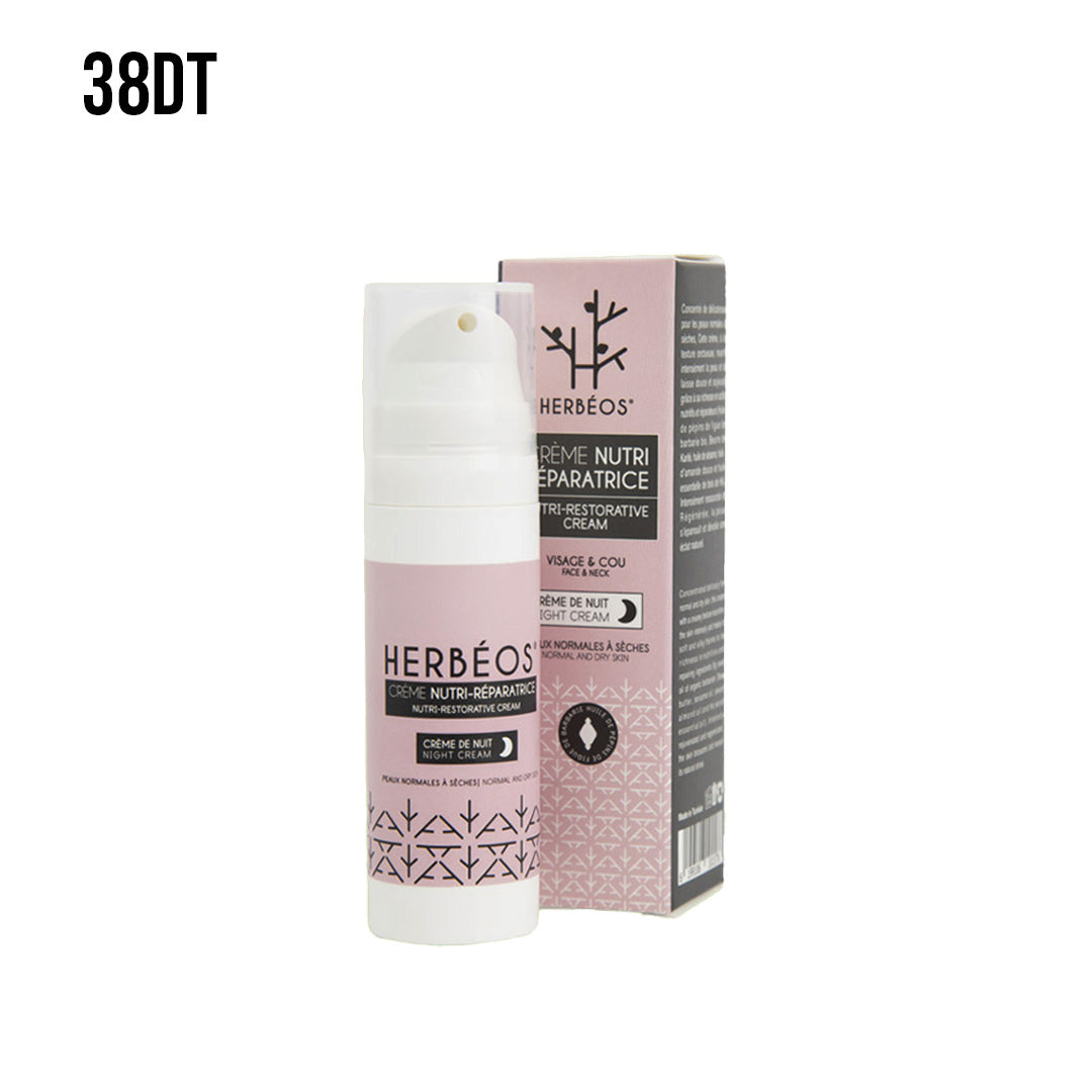 HERBÉOS™ | Crème Nutri Réparatrice Nuit Peaux Normales à Sèches 30 ml