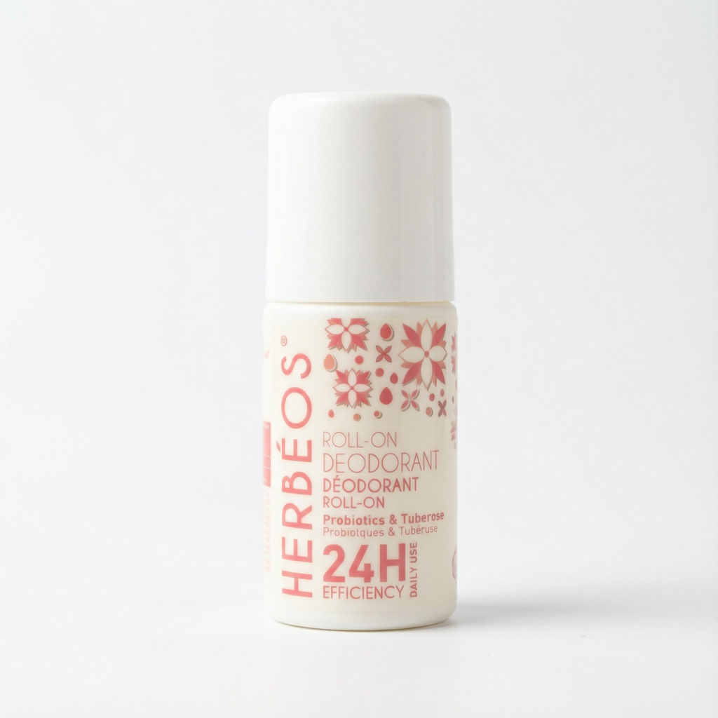 HERBÉOS™ |  Déodorant Roll-On Probiotique & Tubéreuse 50 ml