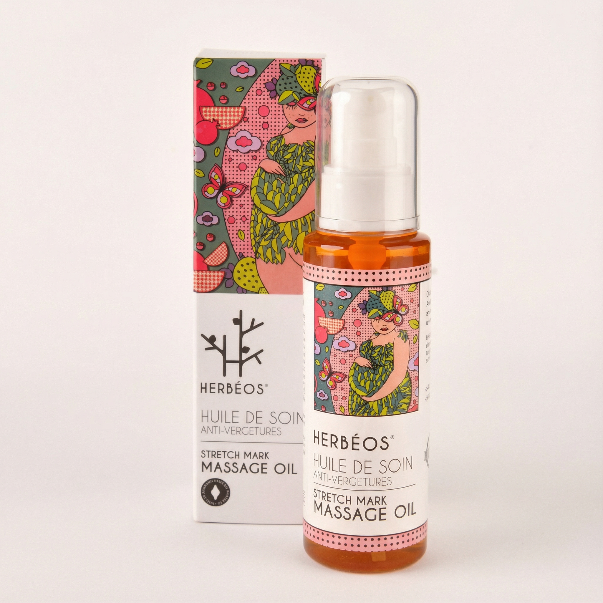 HERBÉOS™ | Huile De Soin Anti-Vergetures 100 ml [Femmes Enceintes & Allaitantes]