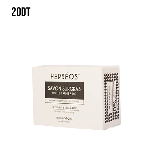 HERBÉOS™ | Savon Surgras Nettoyant Régénérant Peaux Acnéique 100 gr